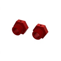 Arrma 24mm Aluminium Wheel Hex, Red, 2pcs, 8S BLX