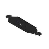 Arrma Black Aluminum XL Wheelbase Chassis, Big Rock 6S