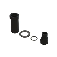 Arrma Black Aluminum Servo Saver Hub Set, AR340187