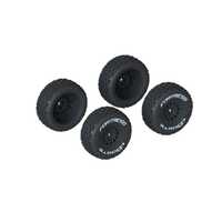 Arrma dBoots Fortness Tire Set Glued, Black, 4pcs, Grom ARA550117