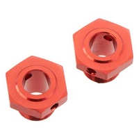 ARRMA Wheel Hex Aluminum 17mm/13.6mm  Red (2), AR310447
