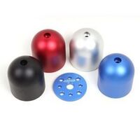 1.75in/45mm Aluminium Alloy Spinner Drilled  BLACK DLE30-50