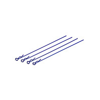 Body Clips metallic blue. long