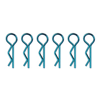 Body Clips, metallic blue