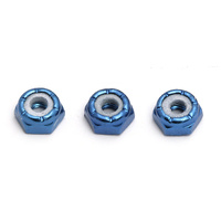 Blue Aluminium Locknut 8-32