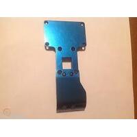B2/B3/T3 REAR CHASSIS PLATE BLUE, HARD ANODIZED ASS9241B