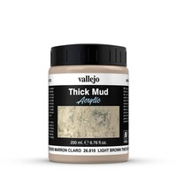 Vallejo Diorama Effects Light Brown Thick Mud 200ml [26810]