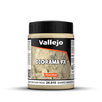 Vallejo Diorama Effects Light Brown Thick Mud 200ml [26810]