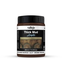 Vallejo Diorama Effects Brown Thick Mud 200ml [26811]
