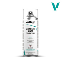 Vallejo Aerosol Matt Varnish 400ml Hobby Spray Paint 28531