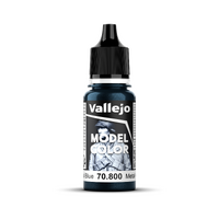 Vallejo Model Colour #180 Metallic Metal Blue 17 ml Acrylic Paint [70800]