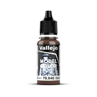 Vallejo Model Colour #139 Mahogany Brown 17 ml Acrylic Paint [70846]