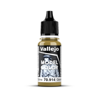 Vallejo Model Colour #119 Green Ochre 17 ml Acrylic Paint [70914]