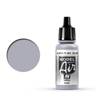 Vallejo Model Air Silver RLM 01 17 ml Acrylic Airbrush Paint 71063