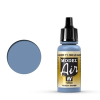 Vallejo Model Air UK Azure Blue 17 ml Acrylic Airbrush Paint [71108]