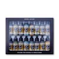 Vallejo Model Air RLM Colors 16 Colour Acrylic Airbrush Paint Set  71193