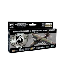 Vallejo Model Air Soviet / Russian Su-25/39 "Frogfoot" 80's to present Acrylic Paint Set [71603]