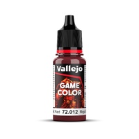 Vallejo Game Colour Scarlet Red 18ml Acrylic Paint - New Formulation