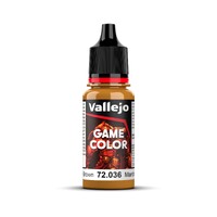 Vallejo Game Colour Bronze Brown 18ml Acrylic Paint - New Formulation