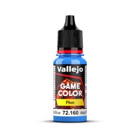 Vallejo Game Colour Fluorescent Blue 18ml Acrylic Paint - New Formulation