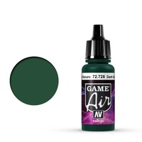 Vallejo Game Air Dark Green 17 ml Acrylic Airbrush Paint [72728]