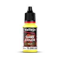 Vallejo Game Colour Wash Yellow  18ml Acrylic Paint - New Formulation