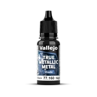   Vallejo True Metallic Metal: Shade - Obsidian Black 18 ml