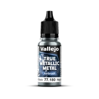 Vallejo True Metallic Metal: Airbrush - Obsidian Black 18 ml
