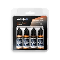 Vallejo True Metallic Metal Ancient Copper - 4 Colour Paint Set  AV77253