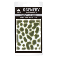 Vallejo 2mm Wild Tuft - Dry Green Diorama Accessory [SC401]