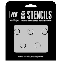 Vallejo 1/35 Drum Oil Markings Stencil [ST-AFV002]