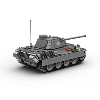 Build Army Panther Ausf.D WWII German Tank Model Brick Kit BA0171