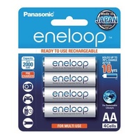 BK-3MCCE/4BA ENELOOP AA 4 PACK PANASONIC NIMH BATTERY 2AH