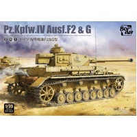 BORDER MODEL BT004 1/35 PANZER IV F2 & G, 2 IN 1 PLASTIC MODEL KIT