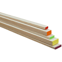 RECTANGLE BALSA 915X3X6.5 RED