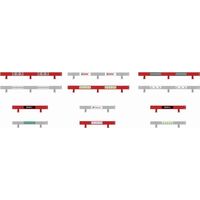 SCALEXTRIC CRASH BARRIERS WITH STICKERS C8191