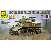Classy 1/16 US 75mm M8 Howitzer Motor Carriage Plastic Model Kit  CH16016