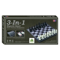 CHESS CHECKERS 3-IN-1 MAGNETIC BOARD CHS001790