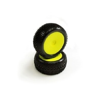 Carisma GT14B Neon Yellow Standard Pre-Glued Rear Tire 14726  (pr)