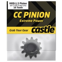 Castle Creations Pinion, Mod 1.5, 12T, 8mm Shaft, Hardened Steel