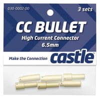 Castle Creations 6.5MM Bullet Connector Set (3 PR)