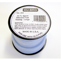 DUBRO 204 BLUE SILICONE TUBE, LARGE (Per 1 Foot)