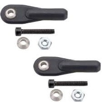 DUBRO 2161 4-40 SWIVEL BALL LINK W/HARDWRE (2 PCS PER PACK) (BLACK)