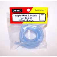 DUBRO 223 BLUE SILICONE TUBING, LARGE (2 FT PER PACK)