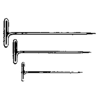 DUBRO 252 NICKEL PLATED T-PINS 1in (100 PCS PER PACK) DBR252