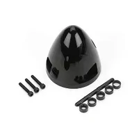 DUBRO 291 2-3/4in SPINNER, BLACK (1 PC PER PACK)
