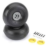 DUBRO 338TLC 1/5 SCALE TRED LGHT J3 WHEELS  (1 PAIR PER CARD)