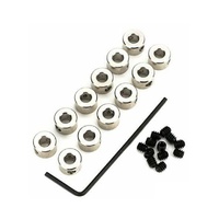 DUBRO 597 1/8in PLATED BRASS DURA-COLLARS 