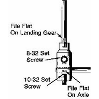 DUBRO 615 E/Z ADJUST AXLE 2in X 5/32in (2 PCS PER PACK)