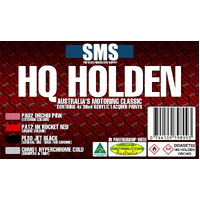 SCALE MODELLERS SUPPLY HOLDEN HQ ACRYLIC COLOUR SET #2 ORCHID DDASET02